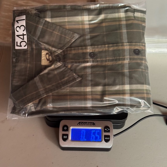 Vintage Anchor Blue Button Up Shirt Mens 2XL Green Plaid Stripes Comfort Y2K - Picture 11 of 11